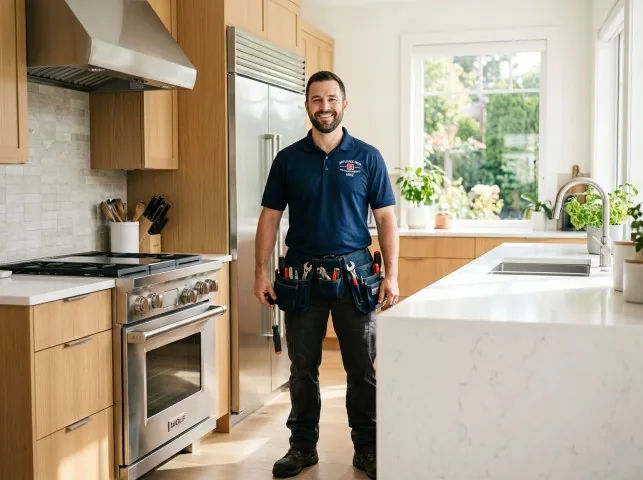 Appliance Repair Hero technician after an appliance repair in a New Mexico home